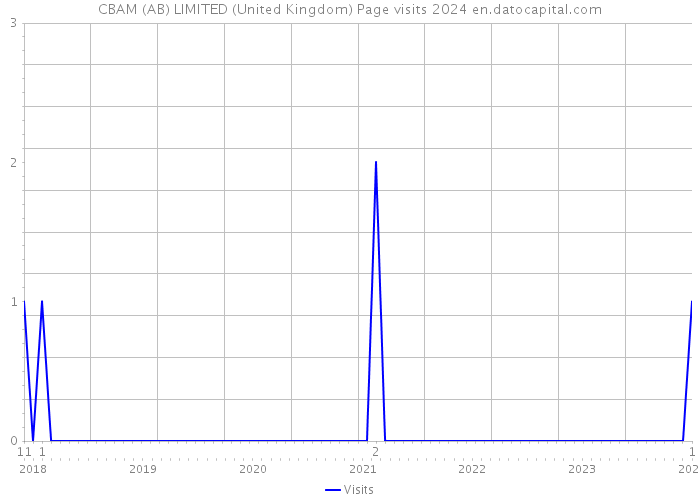 CBAM (AB) LIMITED (United Kingdom) Page visits 2024 