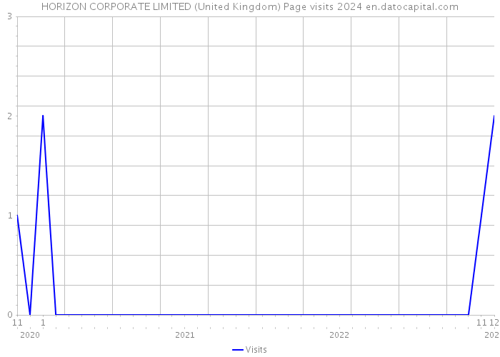 HORIZON CORPORATE LIMITED (United Kingdom) Page visits 2024 