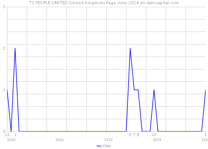 T2 PEOPLE LIMITED (United Kingdom) Page visits 2024 