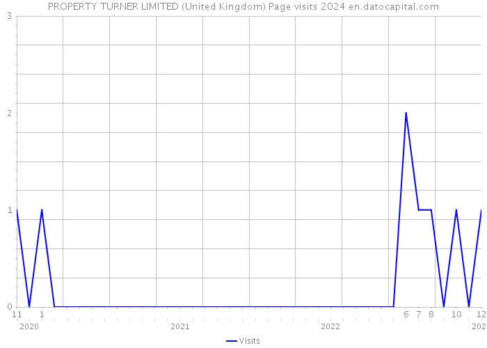 PROPERTY TURNER LIMITED (United Kingdom) Page visits 2024 