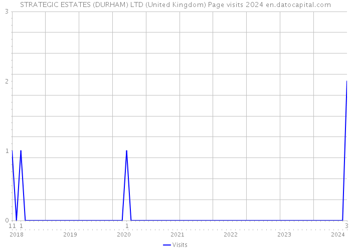 STRATEGIC ESTATES (DURHAM) LTD (United Kingdom) Page visits 2024 