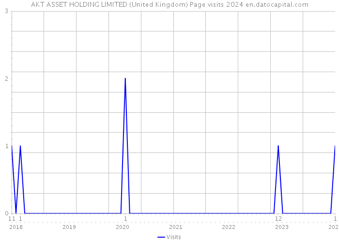 AKT ASSET HOLDING LIMITED (United Kingdom) Page visits 2024 