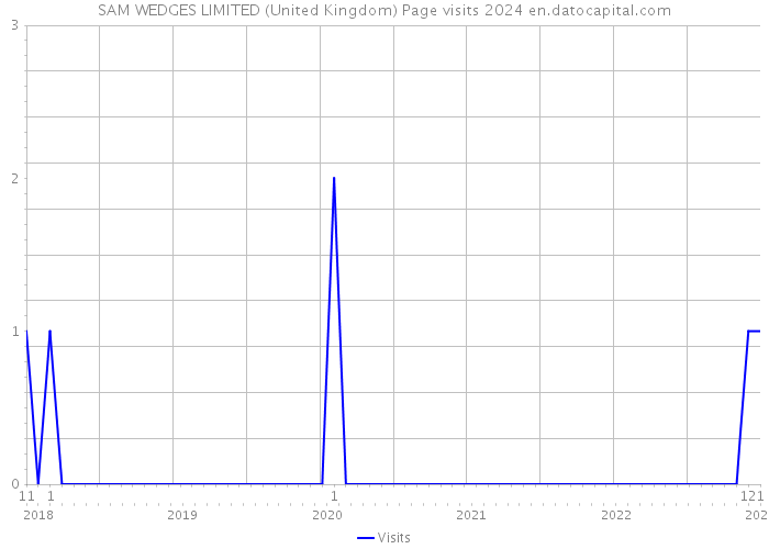 SAM WEDGES LIMITED (United Kingdom) Page visits 2024 
