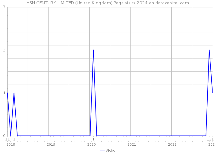 HSN CENTURY LIMITED (United Kingdom) Page visits 2024 