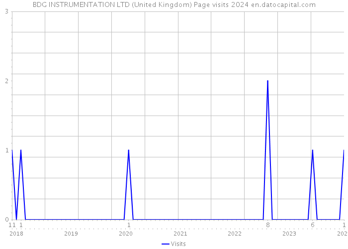 BDG INSTRUMENTATION LTD (United Kingdom) Page visits 2024 