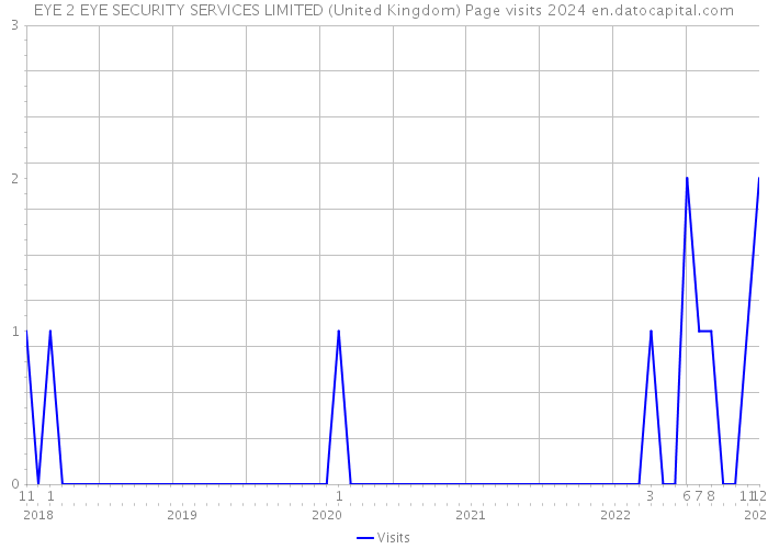EYE 2 EYE SECURITY SERVICES LIMITED (United Kingdom) Page visits 2024 