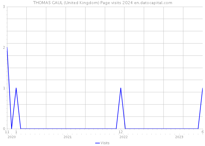 THOMAS GAUL (United Kingdom) Page visits 2024 