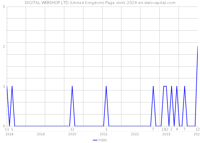 DIGITAL WEBSHOP LTD (United Kingdom) Page visits 2024 