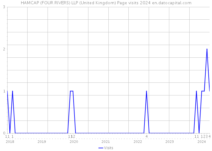 HAMCAP (FOUR RIVERS) LLP (United Kingdom) Page visits 2024 