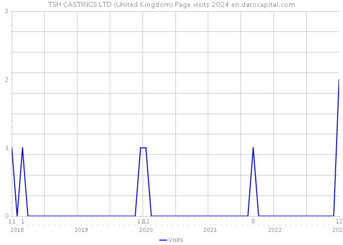 TSH CASTINGS LTD (United Kingdom) Page visits 2024 