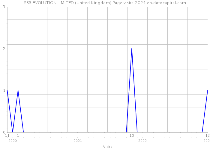 SBR EVOLUTION LIMITED (United Kingdom) Page visits 2024 