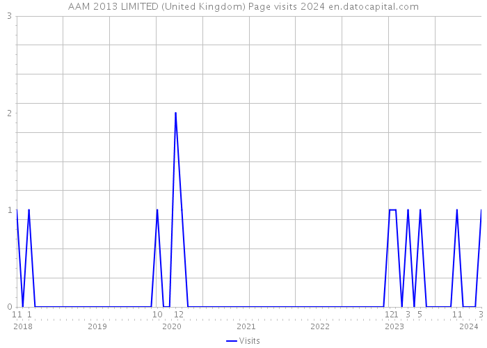 AAM 2013 LIMITED (United Kingdom) Page visits 2024 