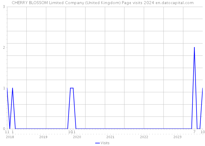 CHERRY BLOSSOM Limited Company (United Kingdom) Page visits 2024 