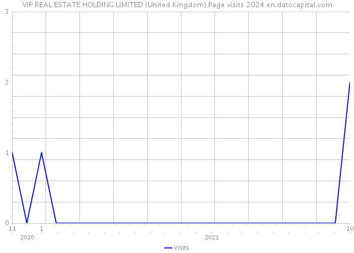 VIP REAL ESTATE HOLDING LIMITED (United Kingdom) Page visits 2024 