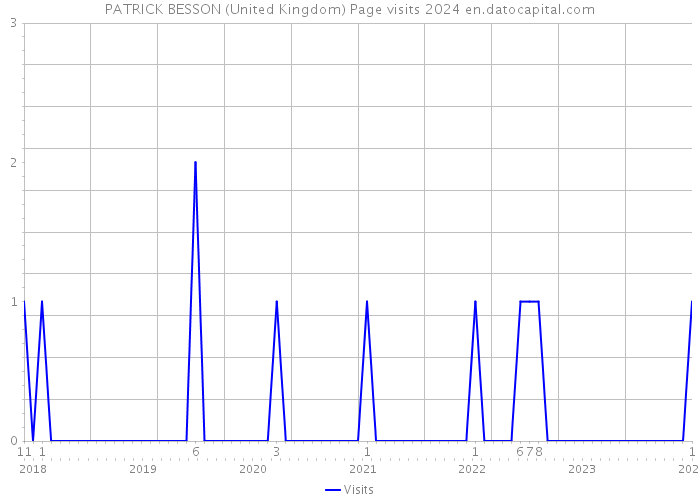 PATRICK BESSON (United Kingdom) Page visits 2024 