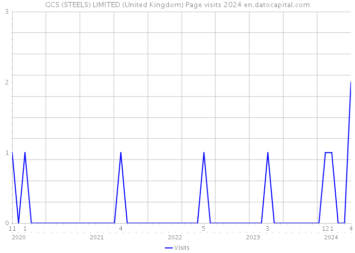 GCS (STEELS) LIMITED (United Kingdom) Page visits 2024 