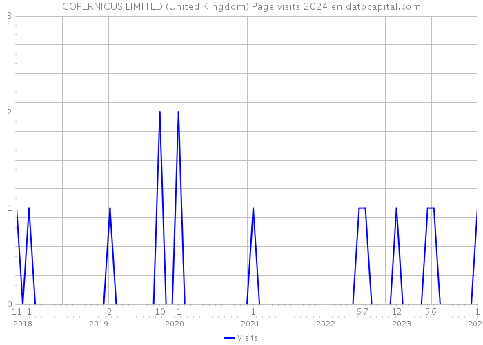 COPERNICUS LIMITED (United Kingdom) Page visits 2024 