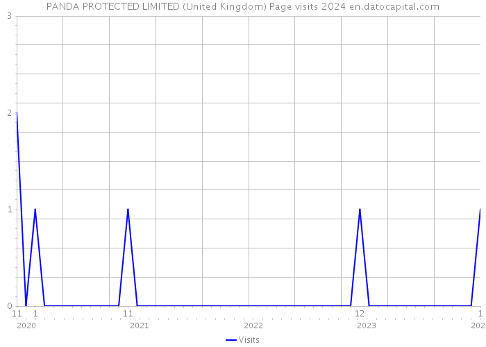 PANDA PROTECTED LIMITED (United Kingdom) Page visits 2024 