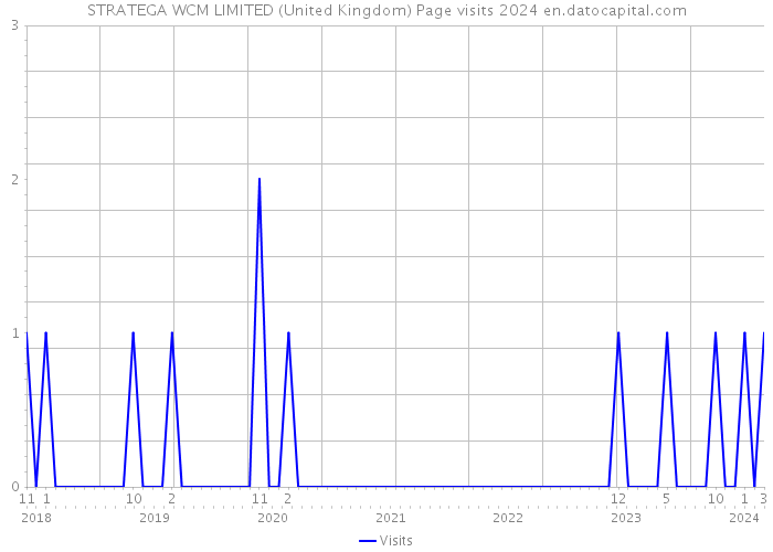 STRATEGA WCM LIMITED (United Kingdom) Page visits 2024 