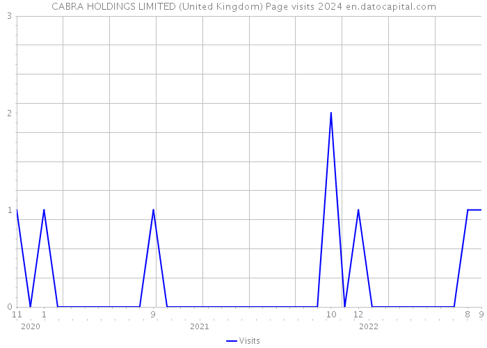 CABRA HOLDINGS LIMITED (United Kingdom) Page visits 2024 