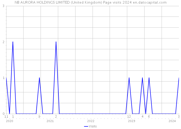 NB AURORA HOLDINGS LIMITED (United Kingdom) Page visits 2024 