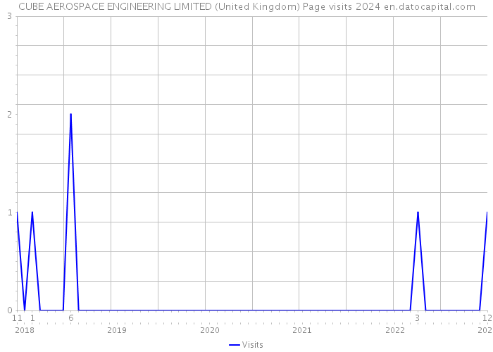 CUBE AEROSPACE ENGINEERING LIMITED (United Kingdom) Page visits 2024 