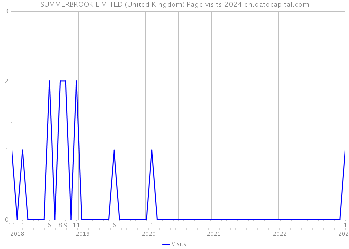 SUMMERBROOK LIMITED (United Kingdom) Page visits 2024 
