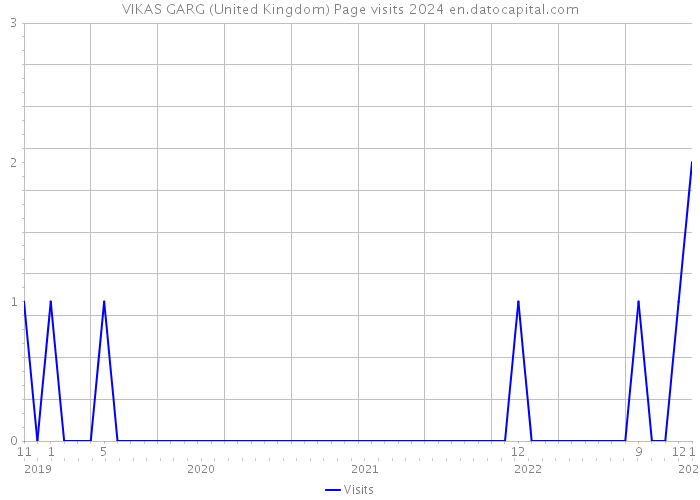 VIKAS GARG (United Kingdom) Page visits 2024 