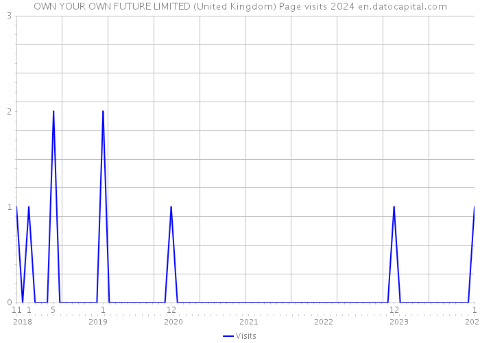 OWN YOUR OWN FUTURE LIMITED (United Kingdom) Page visits 2024 