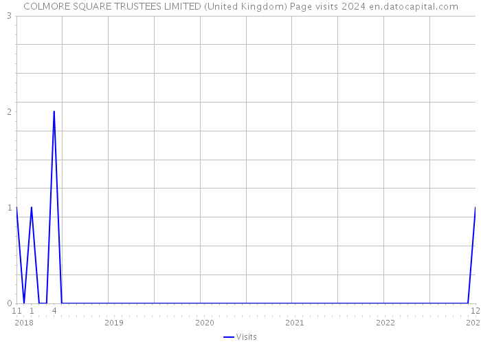 COLMORE SQUARE TRUSTEES LIMITED (United Kingdom) Page visits 2024 