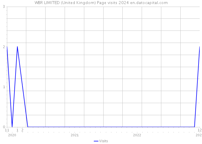WBR LIMITED (United Kingdom) Page visits 2024 