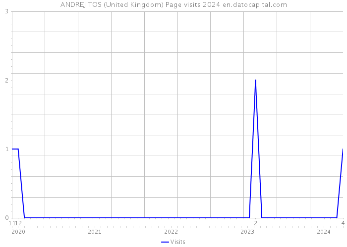 ANDREJ TOS (United Kingdom) Page visits 2024 