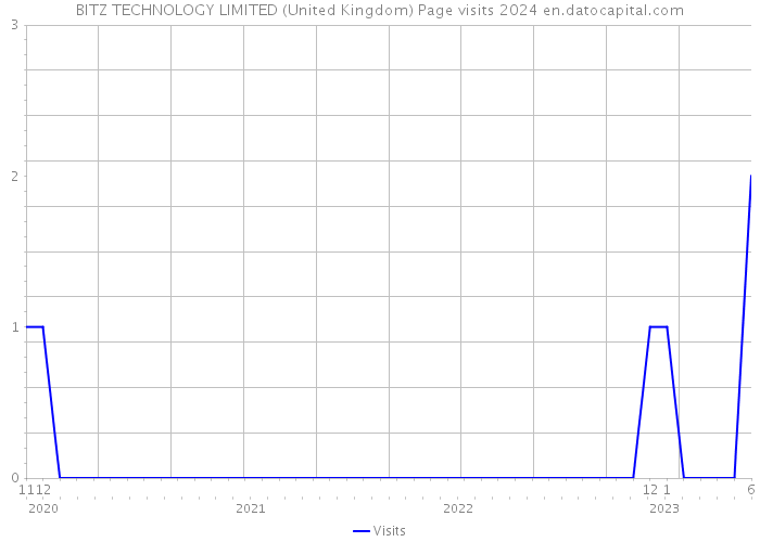 BITZ TECHNOLOGY LIMITED (United Kingdom) Page visits 2024 