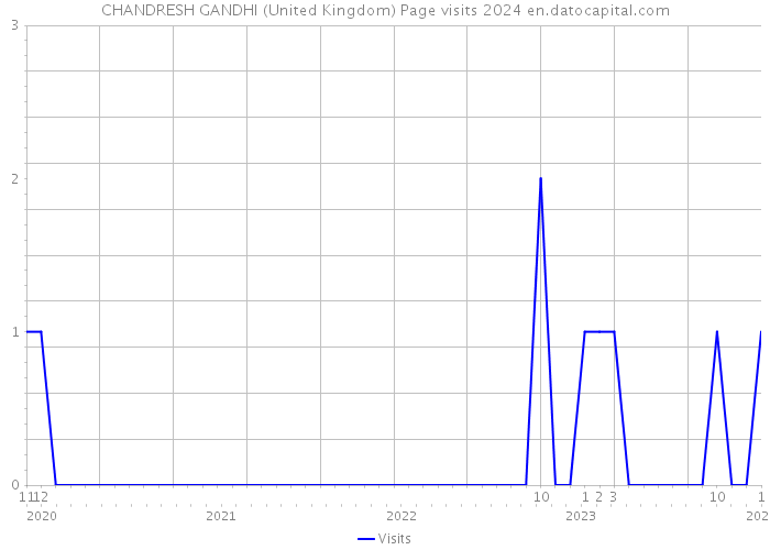 CHANDRESH GANDHI (United Kingdom) Page visits 2024 
