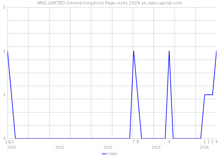 WNG LIMITED (United Kingdom) Page visits 2024 