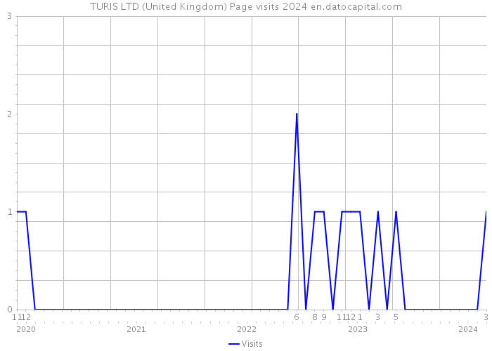 TURIS LTD (United Kingdom) Page visits 2024 