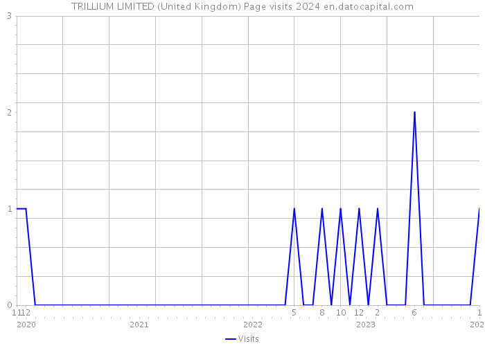 TRILLIUM LIMITED (United Kingdom) Page visits 2024 