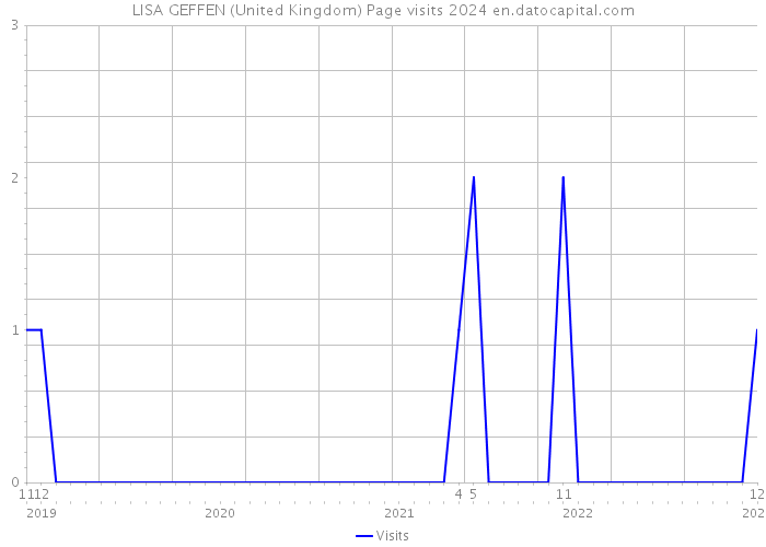 LISA GEFFEN (United Kingdom) Page visits 2024 