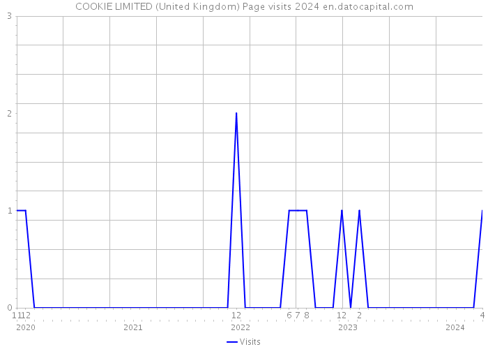 COOKIE LIMITED (United Kingdom) Page visits 2024 