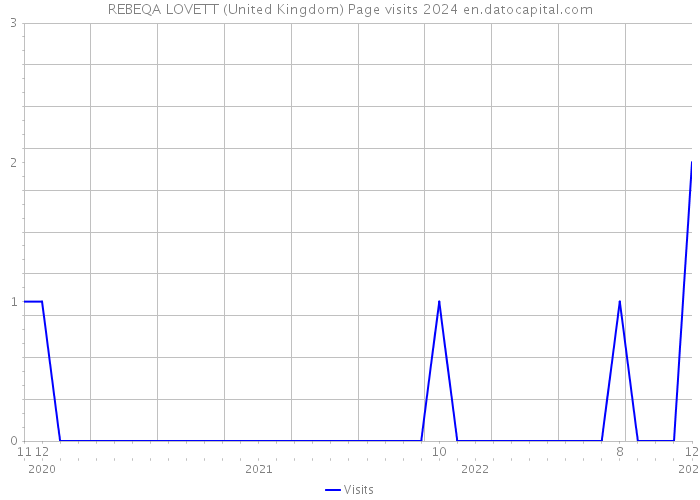REBEQA LOVETT (United Kingdom) Page visits 2024 