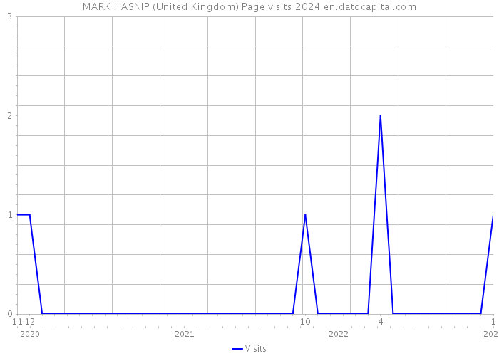 MARK HASNIP (United Kingdom) Page visits 2024 