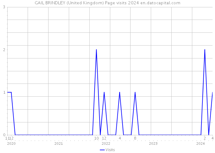 GAIL BRINDLEY (United Kingdom) Page visits 2024 