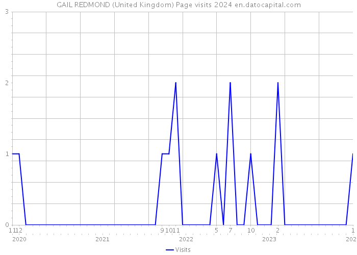 GAIL REDMOND (United Kingdom) Page visits 2024 