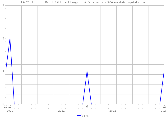 LAZY TURTLE LIMITED (United Kingdom) Page visits 2024 