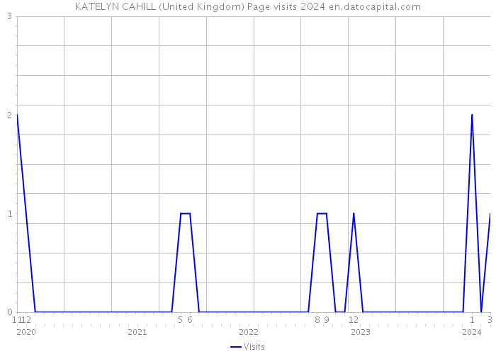 KATELYN CAHILL (United Kingdom) Page visits 2024 