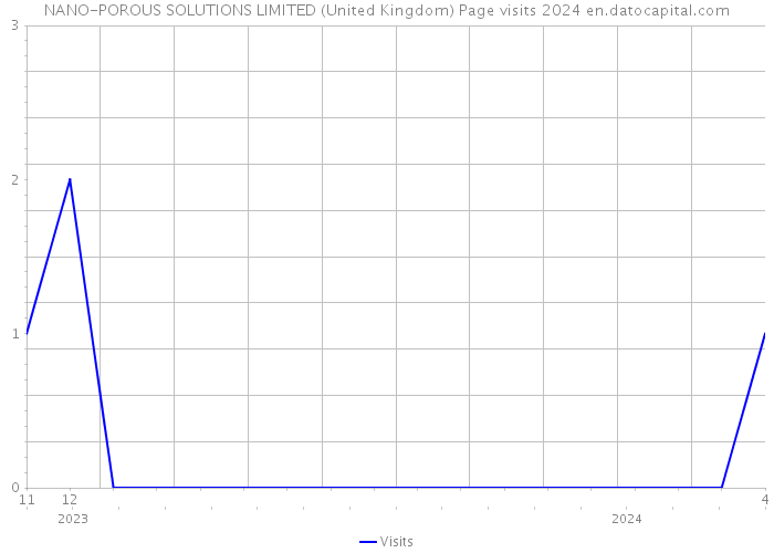 NANO-POROUS SOLUTIONS LIMITED (United Kingdom) Page visits 2024 
