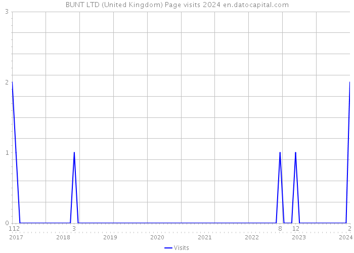 BUNT LTD (United Kingdom) Page visits 2024 
