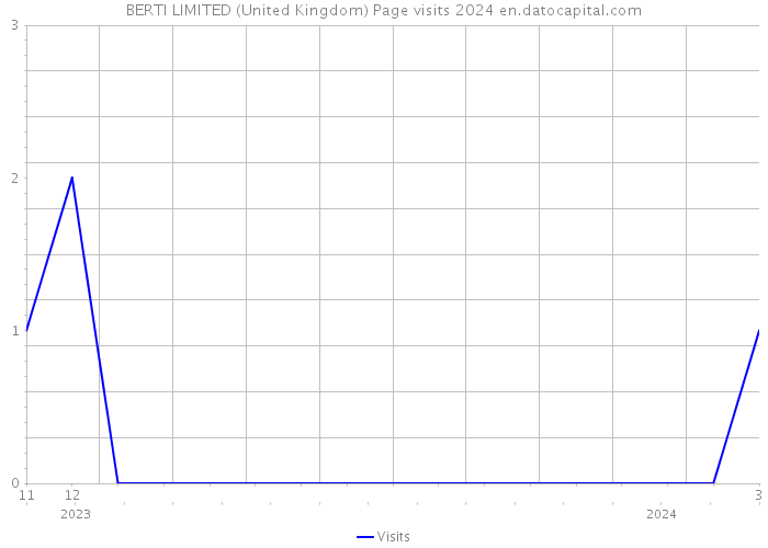 BERTI LIMITED (United Kingdom) Page visits 2024 