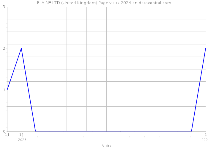 BLAINE LTD (United Kingdom) Page visits 2024 