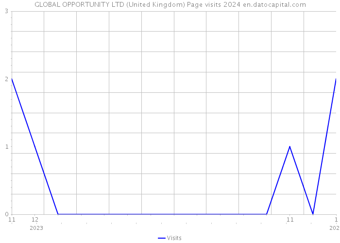 GLOBAL OPPORTUNITY LTD (United Kingdom) Page visits 2024 